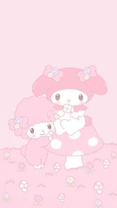 Pink Piano And My Melody my melody wallpaper