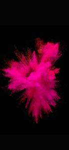 Pink Powder Explosion iPhone Dark iphone dark wallpaper