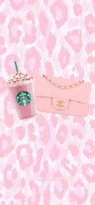 Pink Purse And Starbucks Girly iPhone girly iphone wallpaper