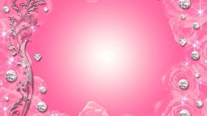 pink roses and diamonds on a pink background barbie wallpaper