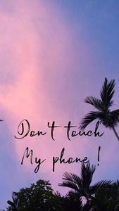 Pink Sky And Palm Trees aesthetic wallpaper