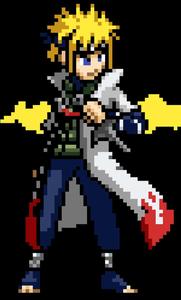 Pixel Art Ninjawith Kunai minato wallpaper