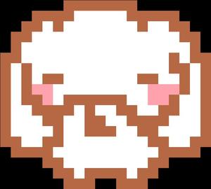 Pixelated Cinnamoroll Icon Wallpaper