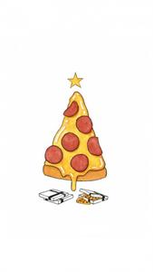 Pizza Christmas Tree Funny phone funny phone wallpaper