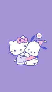Pochacco And Hello Kitty pochacco wallpaper