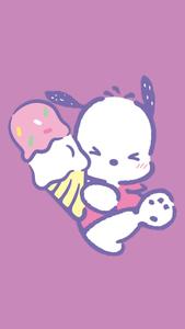 Pochacco With Ice Cream Cone pochacco wallpaper