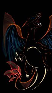 Pokemon Phone Charizard Outline pokemon phone wallpaper