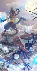 Pokemon Phone Lucario And Greninja pokemon phone wallpaper
