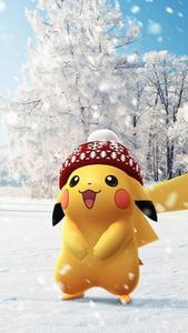 Pokemon Phone Winter Pikachu pokemon phone wallpaper