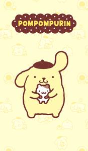 Pompompurin With A Hamster pompompurin wallpaper