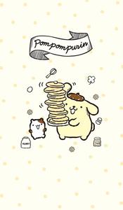 Pompompurin With Pancakes pompompurin wallpaper
