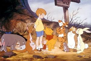 Pooh and Piglet Enjoying a Sunny Day Wallpaper