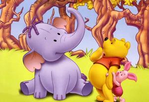 Pooh and Piglet sharing an adventurous day winnie the pooh wallpaper