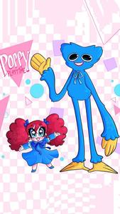 Poppy Playtime And Huggy Wuggy poppy playtime wallpaper