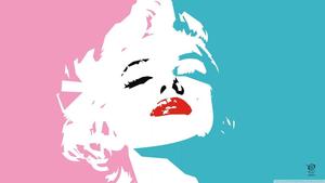 Portrait of Icon Marilyn Monroe art wallpaper