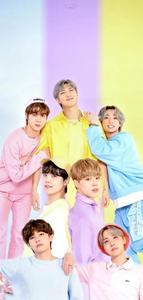 Portrait Pastel Cute BTS Group cute bts group wallpaper