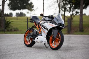 Posed KTM Bike On Kickstand motorcycle wallpaper