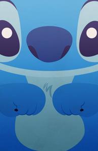 Pout away your troubles with this cute Kawaii Stitch. cute wallpaper