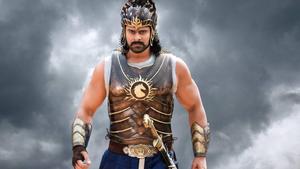 Prabhas as a Valiant Warrior in Battle prabhas wallpaper