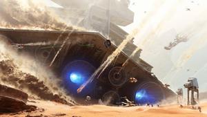 Prepare for thrilling battles in Star Wars: Battlefront 1440p wallpaper