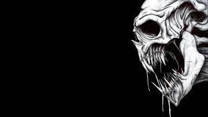 Prepare to be terrified by this eerily realistic skull skull wallpaper