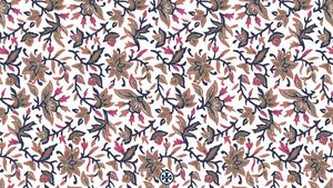 Preppy Floral Tory Burch Wallpaper