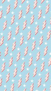 Preppy Lightning Bolt Pattern Wallpaper