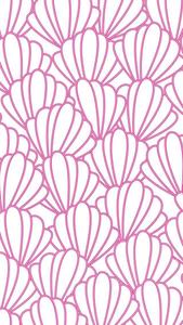 Preppy Pink Shells Wallpaper