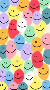 Preppy Smiley Face Bright Pattern preppy smiley face wallpaper