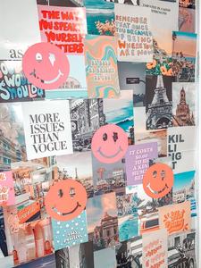 Preppy Smiley Face Collage preppy smiley face wallpaper