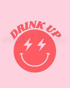 Preppy Smiley Face Drink Up preppy smiley face wallpaper
