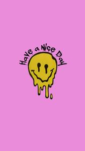 Preppy Smiley Face on Pastel Background preppy smiley face wallpaper