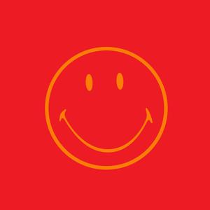 Preppy Smiley Face On Plain Red preppy smiley face wallpaper