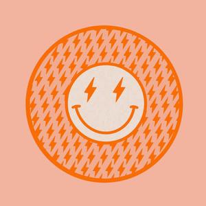 Preppy Smiley Face Orange Lightning preppy smiley face wallpaper