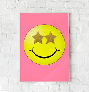Preppy Smiley Face Pink Print preppy smiley face wallpaper