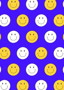 Preppy Smiley Face Vibrant Pattern preppy smiley face wallpaper