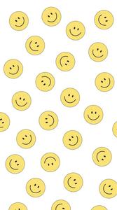Preppy Smiley Face Yellow Pattern preppy smiley face wallpaper