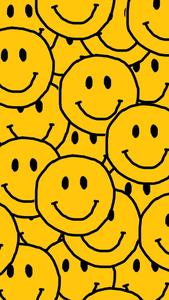 Preppy Smiley Face Yellow Pattern preppy smiley face wallpaper