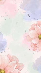 Pretty Pastel Floral Phone Background pretty phone wallpaper