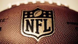 Printed NFL Logo On Football nfl wallpaper