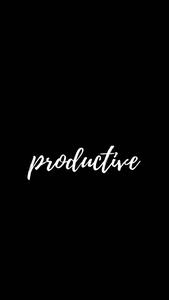 Productive Motivational Word Lettering motivational wallpaper