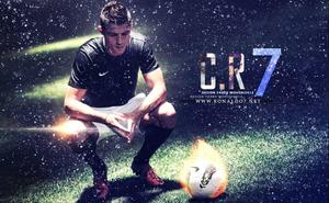 Professional Athlete Cristiano Ronaldo Focused in Preparation  Wallpaper