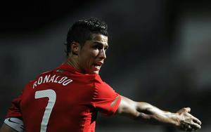 Professional footballer Cristiano Ronaldo. Wallpaper