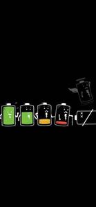 Prolonged Battery Life Cycle of an iPhone in Dark Mode iphone dark wallpaper