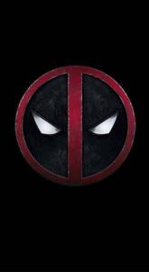 Protect Your Device with Deadpool's Mask Logo lock screen wallpaper
