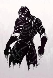 Proudly Prowling: Get a first glimpse of Black Panther in this Marvel masterpiece. marvel wallpaper