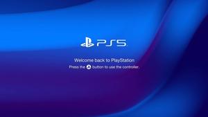 PS5 Welcome Screen Message ps5 wallpaper