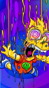 Psychedelic Bart Simpson Art bart simpson wallpaper
