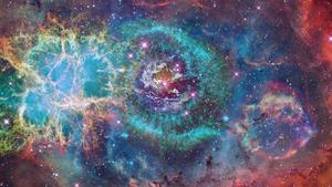Psychedelic-Style Colorful Universe universe wallpaper