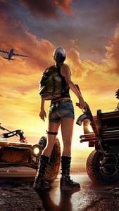 PUBG Girl Rear View 4k pubg 4k wallpaper